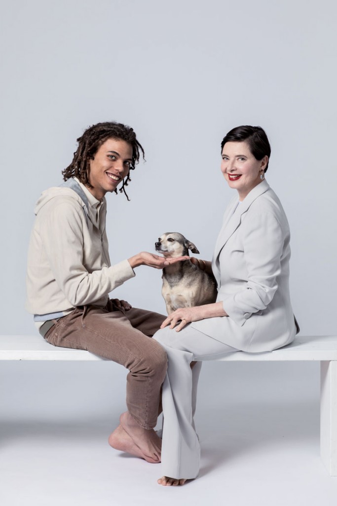 isabella rossellini con su hijo Robert