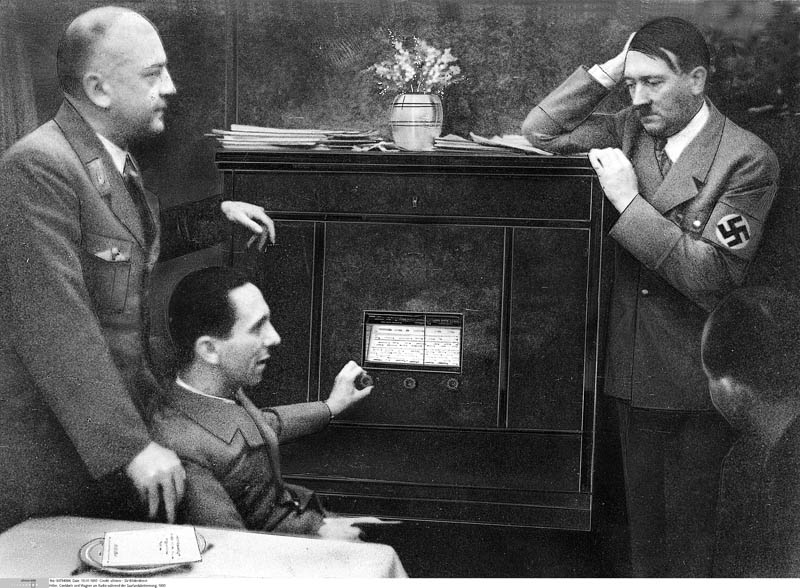 HItler Goebbels y Otto Dietrich conocer historia nazismo