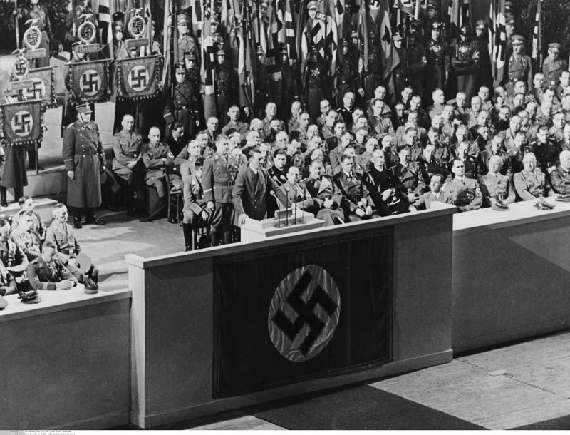 conocer historia discurso Hitler Goebbel