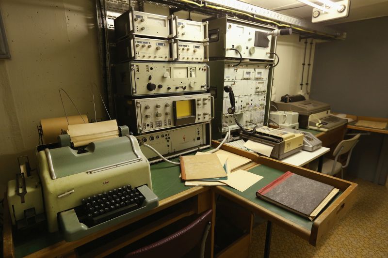 Stasi, sala de comunicacion, RDA Alemania