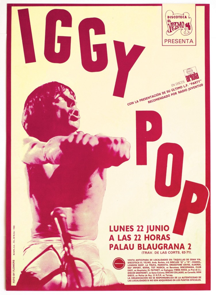 Iggy Pop poster Gay Mercader