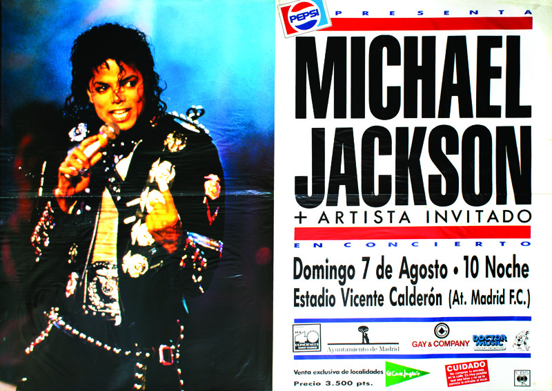 poster Michael Jackson concierto Gay Mercader