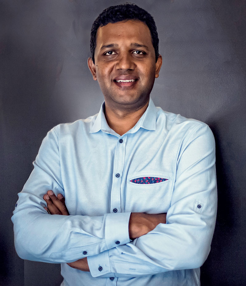 Guru Hariharan, chief executive officer of Boomerang Commerce Inc., stands for a photograph after a Bloomberg Technology Television interview in San Francisco, California, U.S., on Monday, July 16, 2018. Boomerang Commerce Inc. provides online retail services by retailing analytics through complex optimization methods, machine learning and real-time data analytics. Photographer: David Paul Morris/Bloomberg via Getty Images