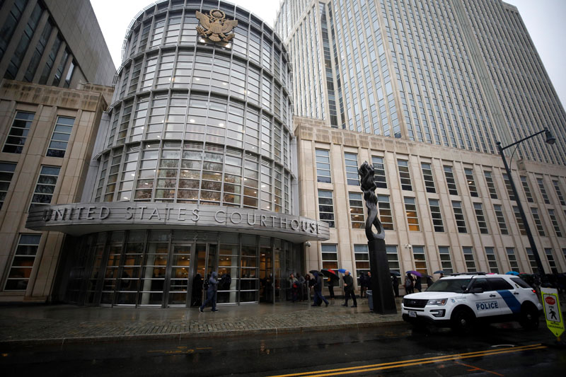 NEW YORK, USA - NOVEMBER 13: An outside view of the Brooklyn Federal Courthouse before the trial of Joaquin "El Chapo" Guzman in New York, United States on November 13, 2018. (Photo by Atilgan Ozdil/Anadolu Agency/Getty Images)