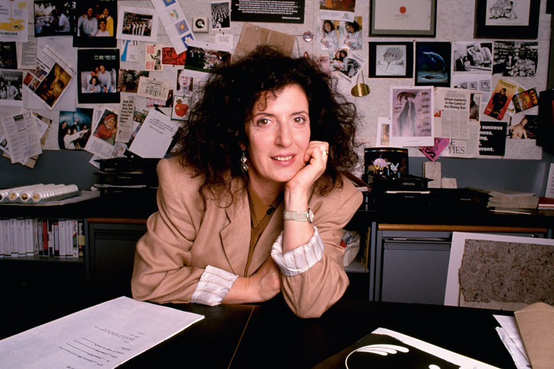 LITTLEHAMPTON - JANUARY 9 1989: (FILE PHOTO) Anita Roddick poses for a portrait in her office at the Body Shop Headquarters on January 9, 1989, in Littlehampton, Sussex. (Photo by David Levenson/Getty Images)