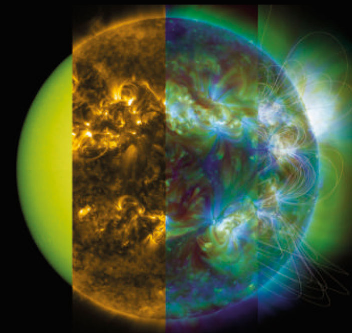 tormenta solar universo