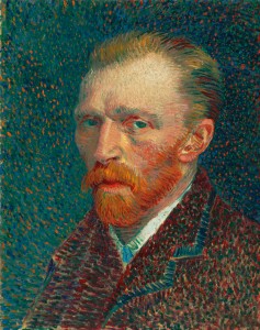 Vincent van Gogh - Self-Portrait 1887 Painting current location, Art Institute of Chicago